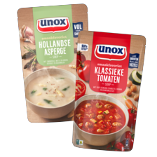 Unox soep in zak